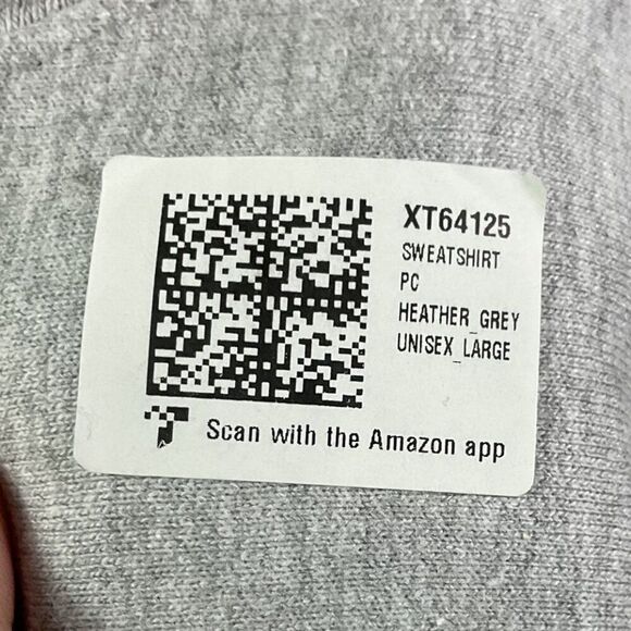 NWT Nebraska Grey Crewneck Sweatshirt by Port & Company, Unisex Large, Huskers - Picture 3 of 6